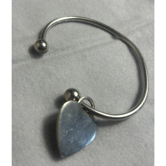 Tiffany & Co Return to Tiffany Heart Tag 925 Silver Bangle 2.5” Medium - Picture 6 of 16